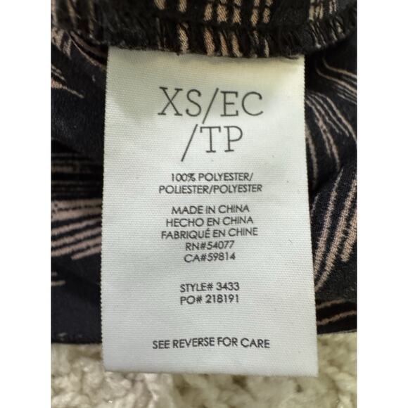 Cabi‎ F43 Womens Tate Blouse Top Scoop Neck Black/Pink Size XS Style# 3433 New - Picture 5 of 7